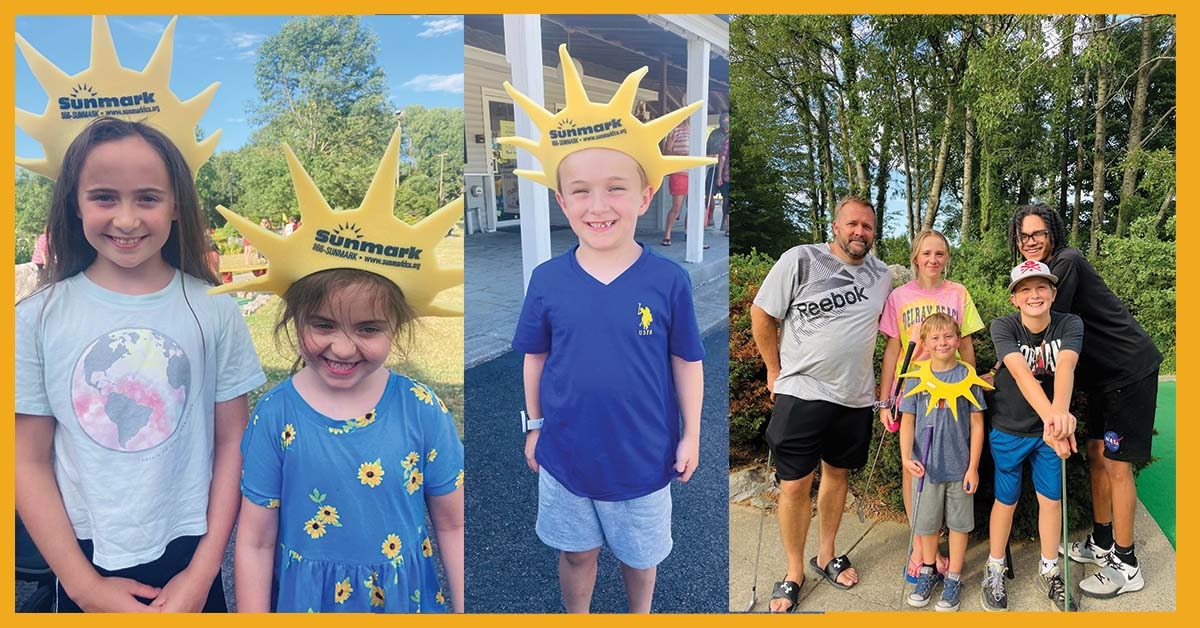 Kids at family fun night