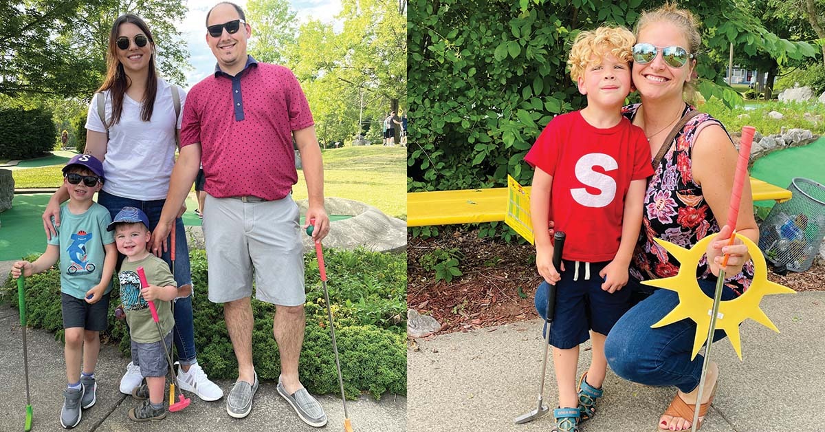 Families at family fun night