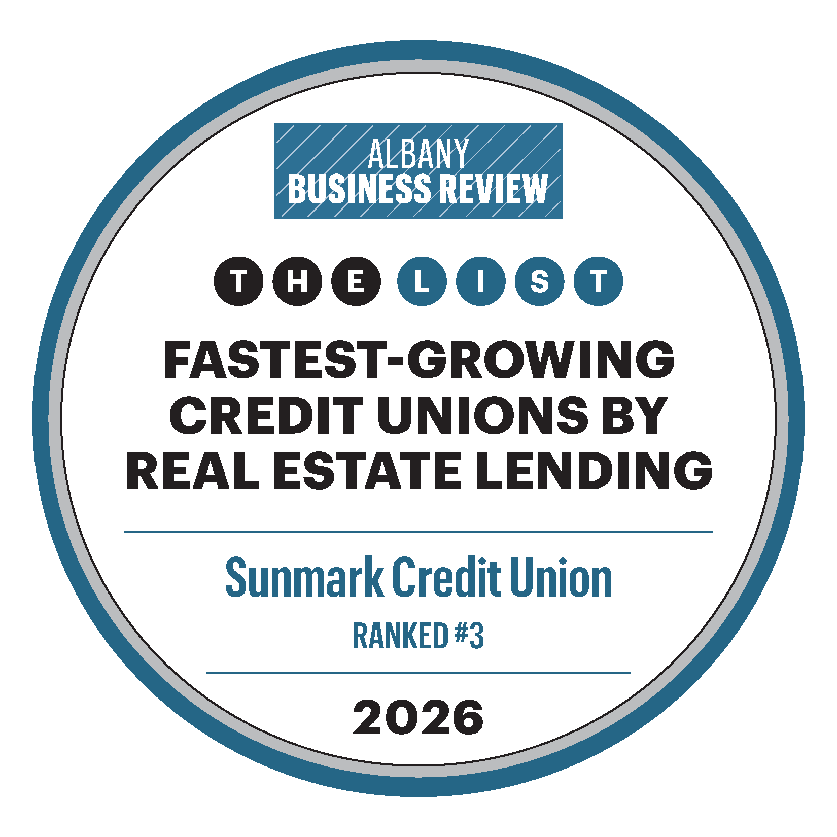 Albany Business Review Fastest Growing Credit Union by Real Estate Lending